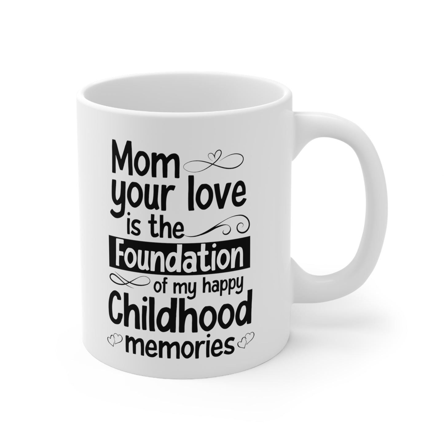 Mom your love 11oz white Mug