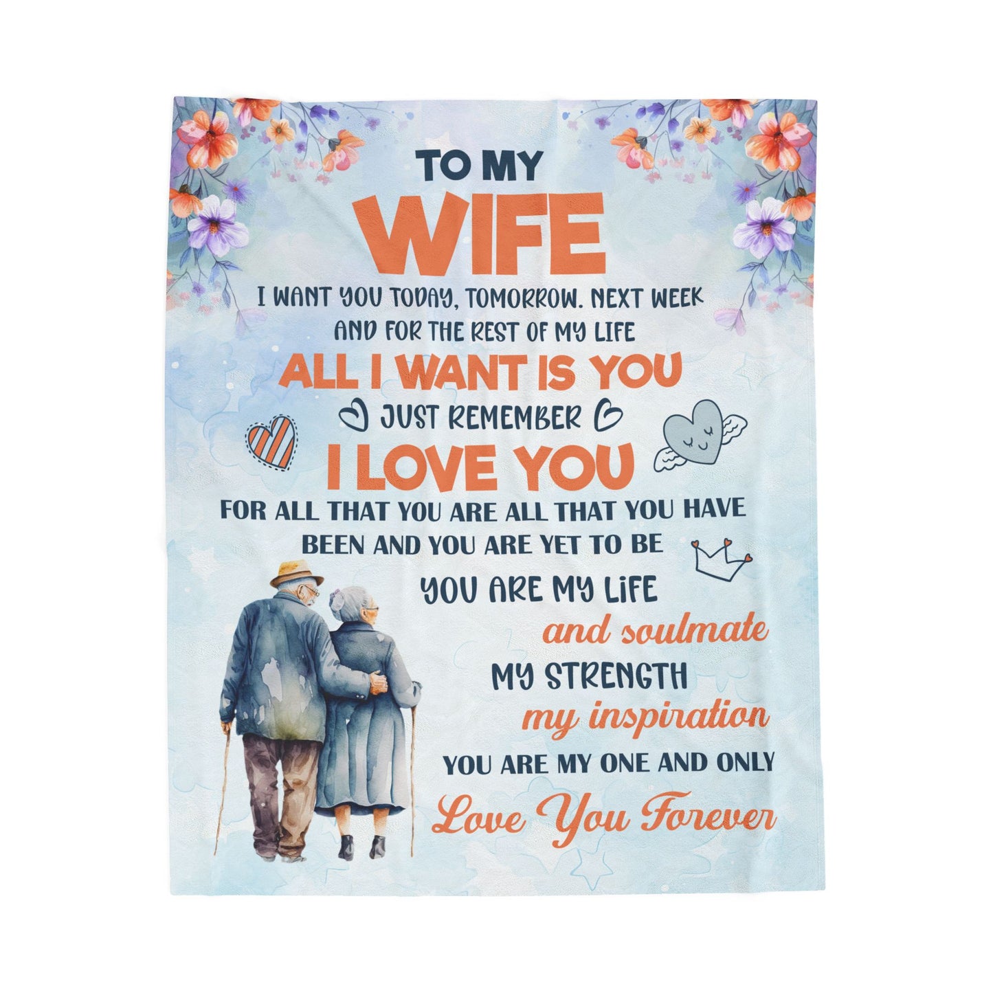 To My Wife Blanket
