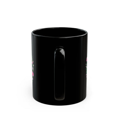 Walk By Faith Not By Sight Black Bible Verse Mug