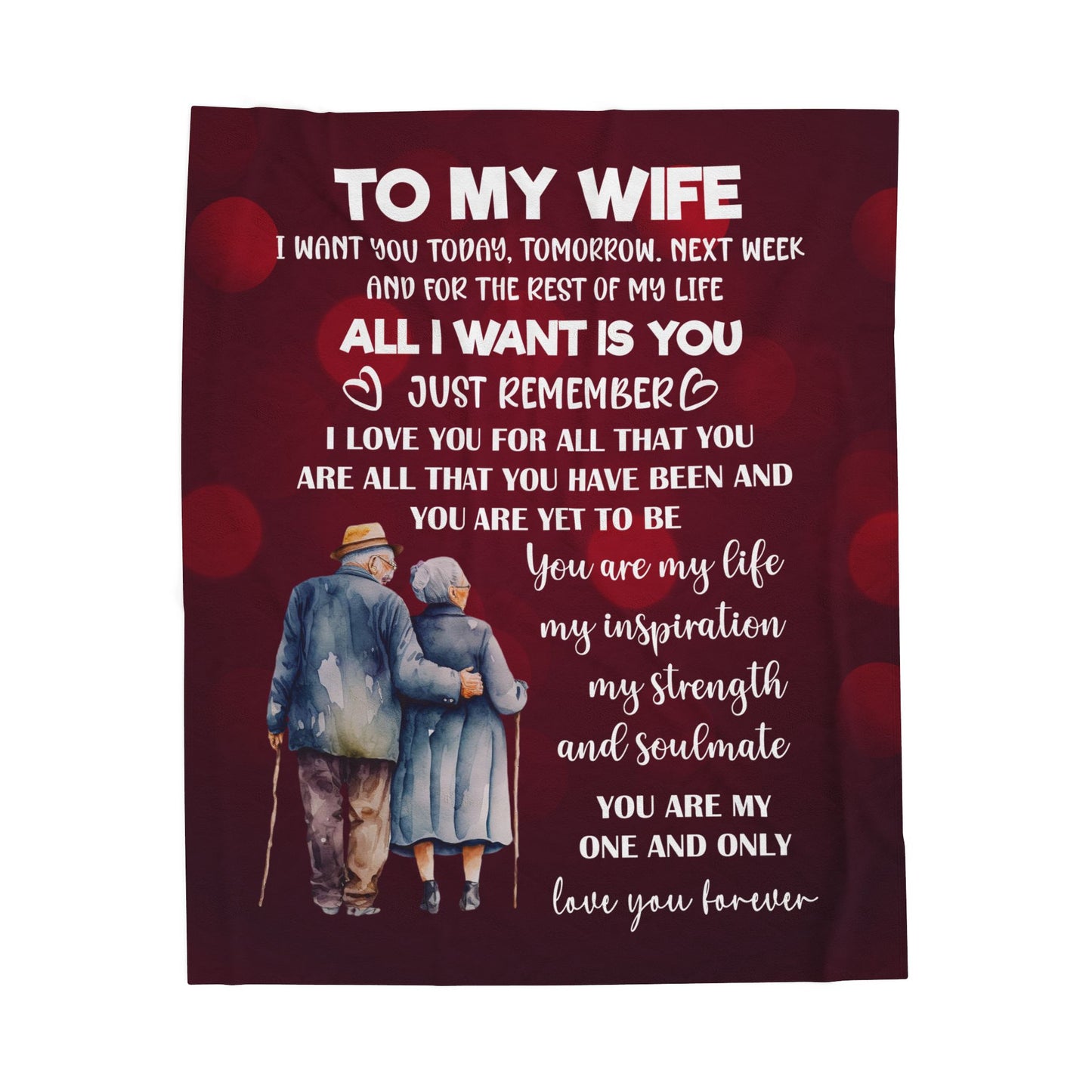 To My Wife Blanket