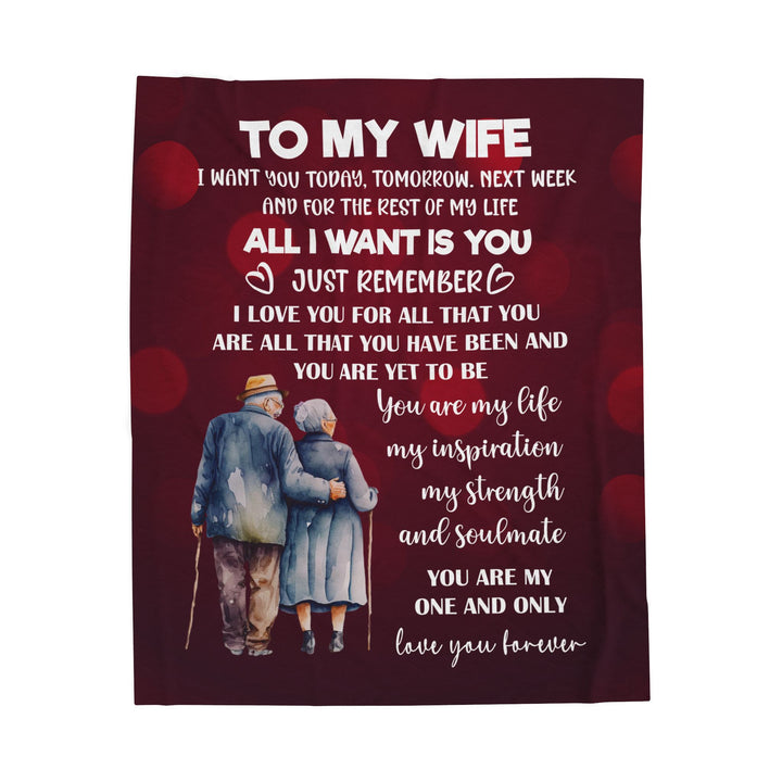 To My Wife Blanket