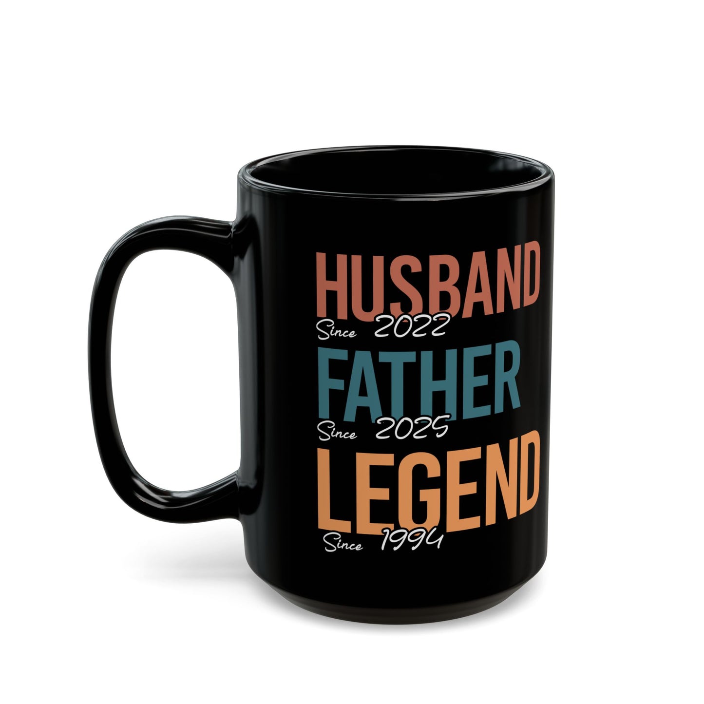 Husband Father Legend Black Mug (11oz, 15oz)