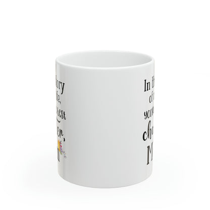 White Literary Mom Mug – Best Chapter of My Life Book Lover Gift for Mom