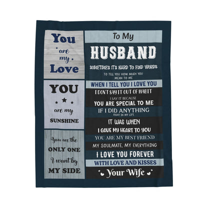 To My Husband Blanket