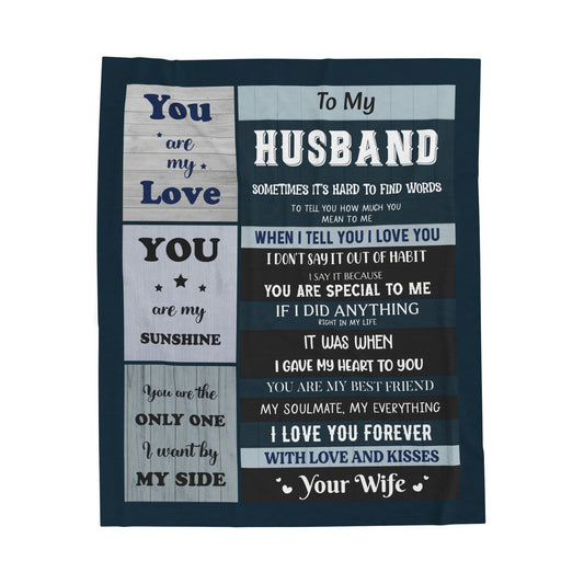 To My Husband Blanket