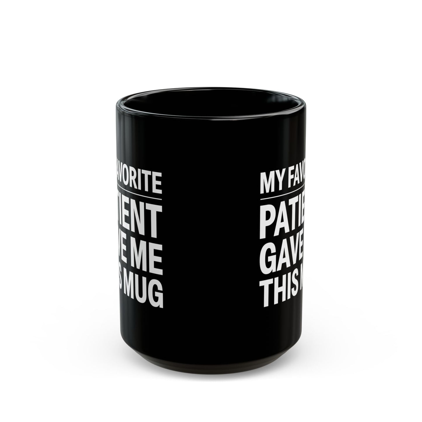 Funny Doctor Coffee Cup – Black Ceramic Gift for Nurses, Dentists, Physicians, Healthcare Workers