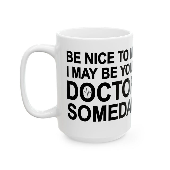 Funny Medical Student Coffee Cup – White Ceramic Gift for Future Doctors & Healthcare Workers