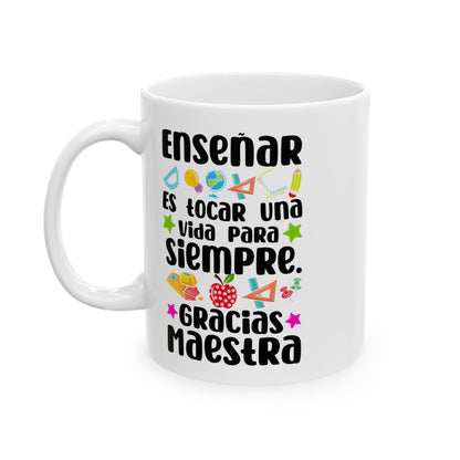 Enseñar White Mug, (11oz, 15oz)