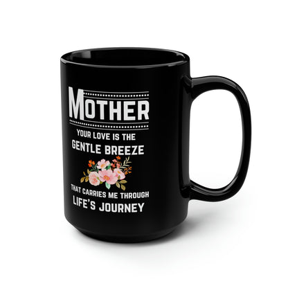 Black Ceramic Mug – Meaningful Gift for Mom