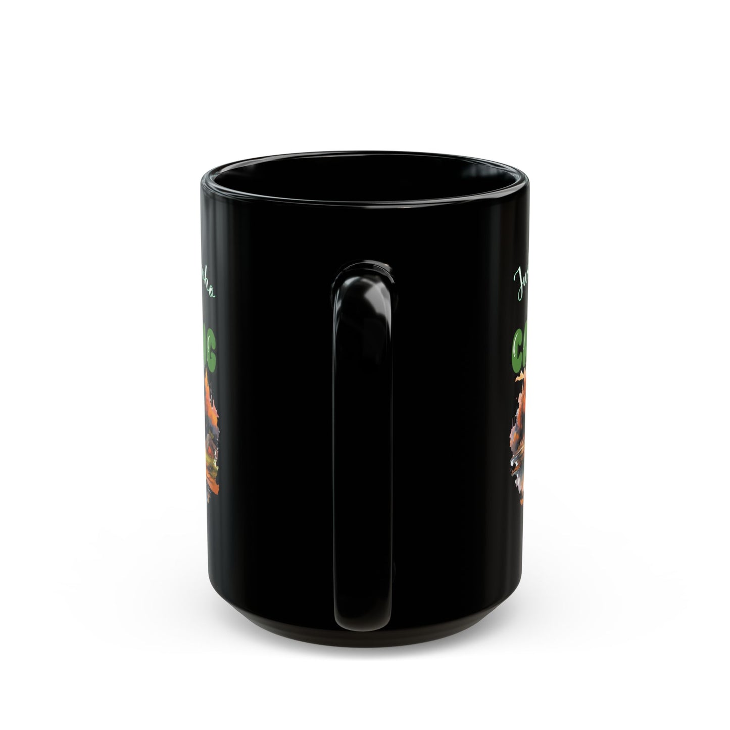 Just a Girl Who Loves Camping Black Mug (11oz, 15oz)