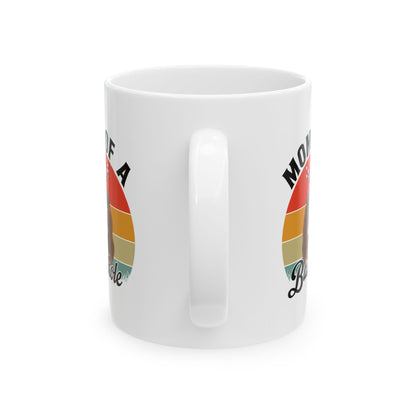 Mom of a Basshole White Mug – Funny Gift for Basset Hound Dog Moms