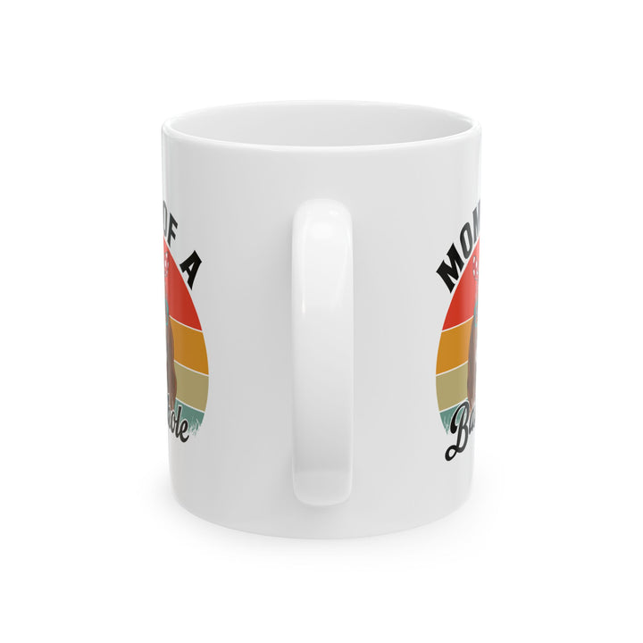 Mom of a Basshole White Mug – Funny Gift for Basset Hound Dog Moms