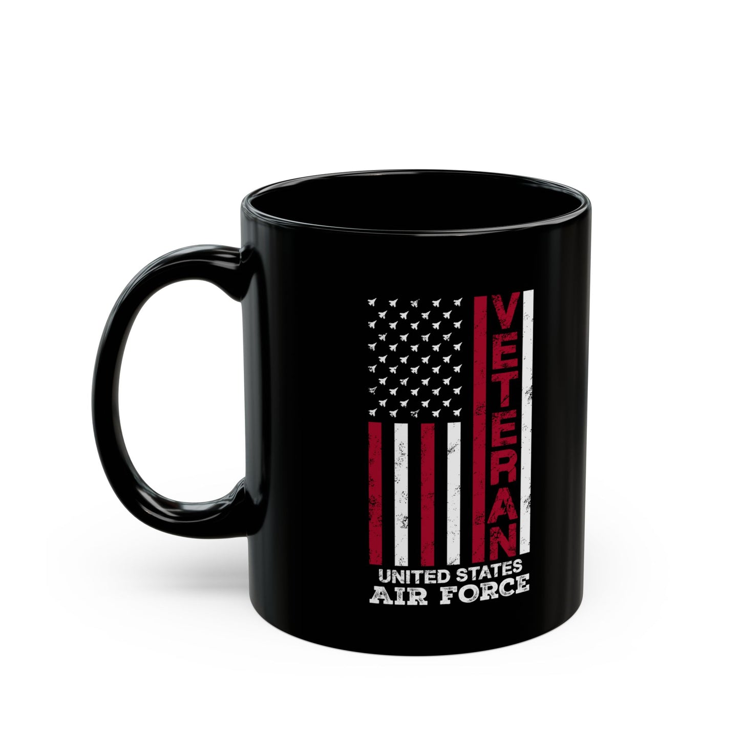 Air Force Veteran Mug – Patriotic USA Flag Coffee Cup for Military Gift