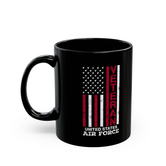 Air Force Veteran Mug – Patriotic USA Flag Coffee Cup for Military Gift