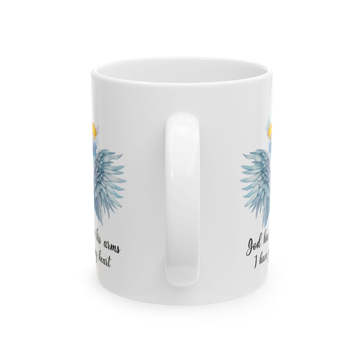 God Has You In His Arms White Mug, (11oz, 15oz)