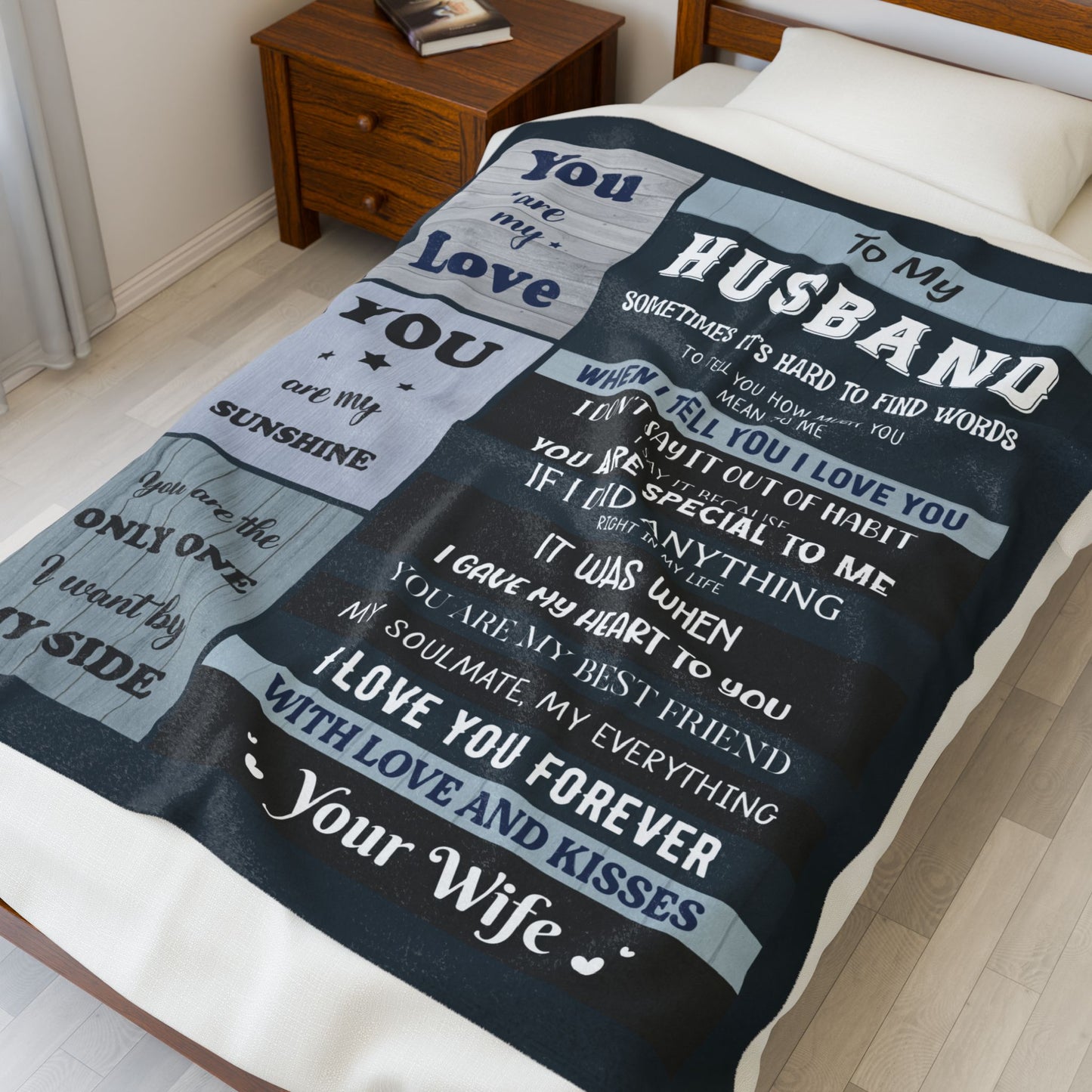 To My Husband Blanket