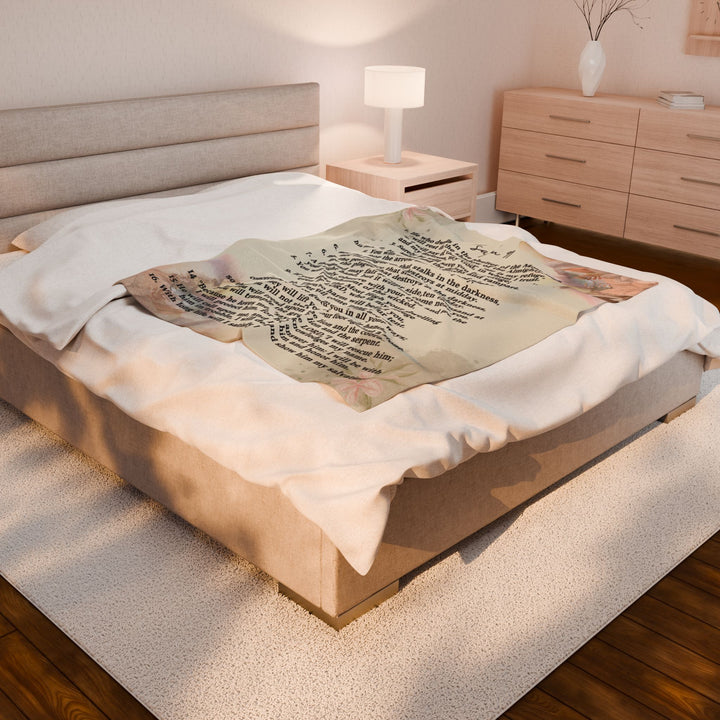 Psalm 91 Velveteen Plush Blanket