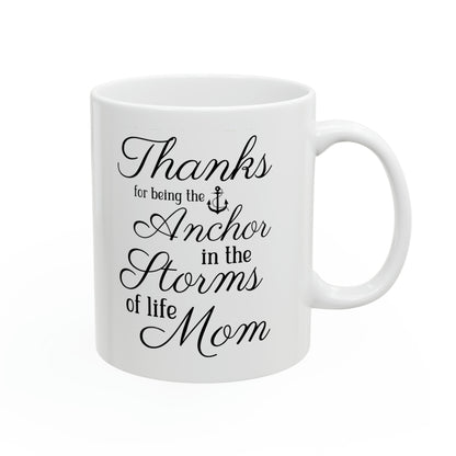 Mom Anchor Mug – Sentimental Gift for Mother’s Day & Birthdays
