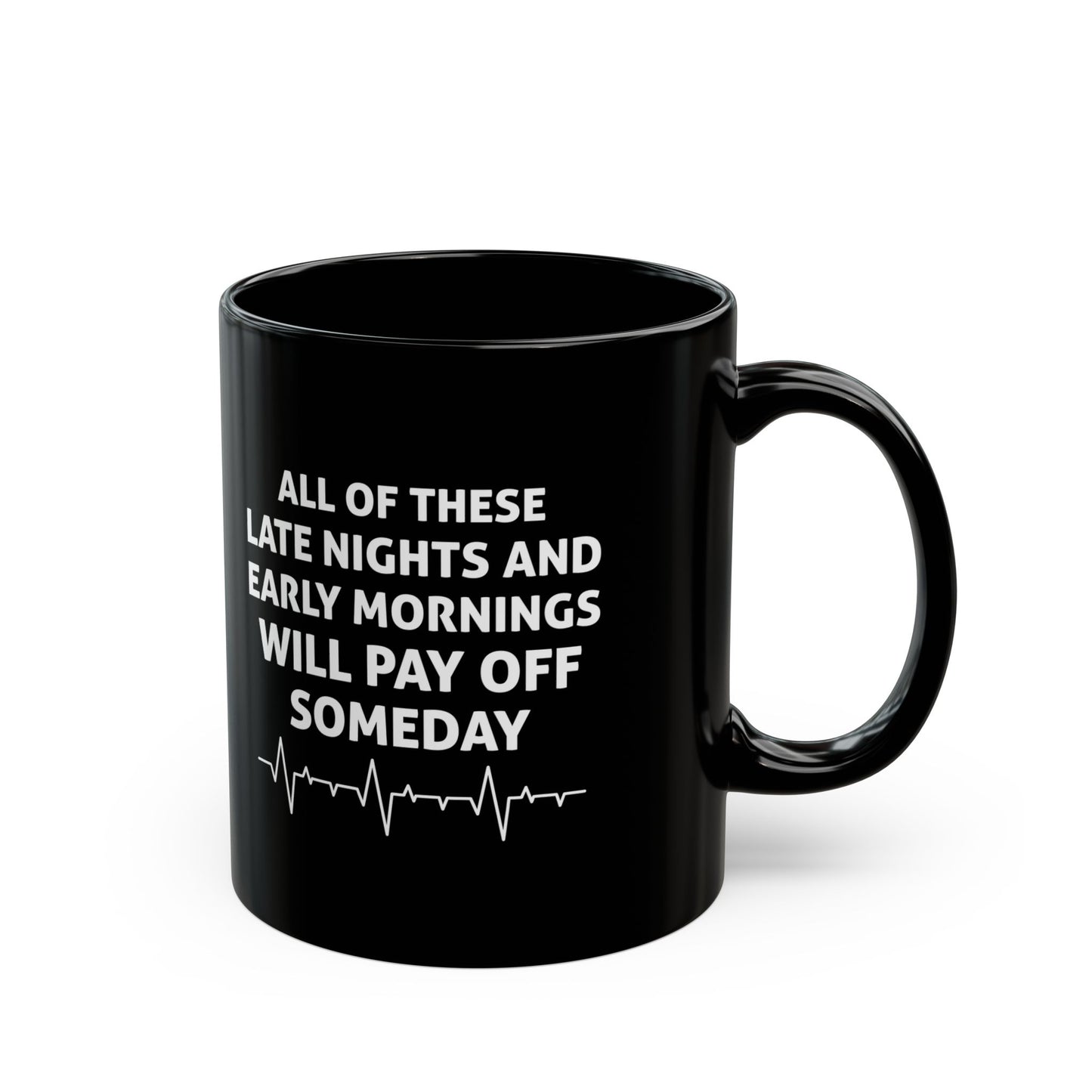 Black Motivational Medical Student Mug – Inspirational Coffee Cup for Doctors, Nurses, and Students