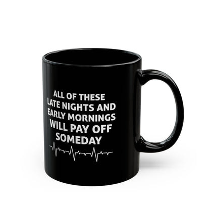 Black Motivational Medical Student Mug – Inspirational Coffee Cup for Doctors, Nurses, and Students