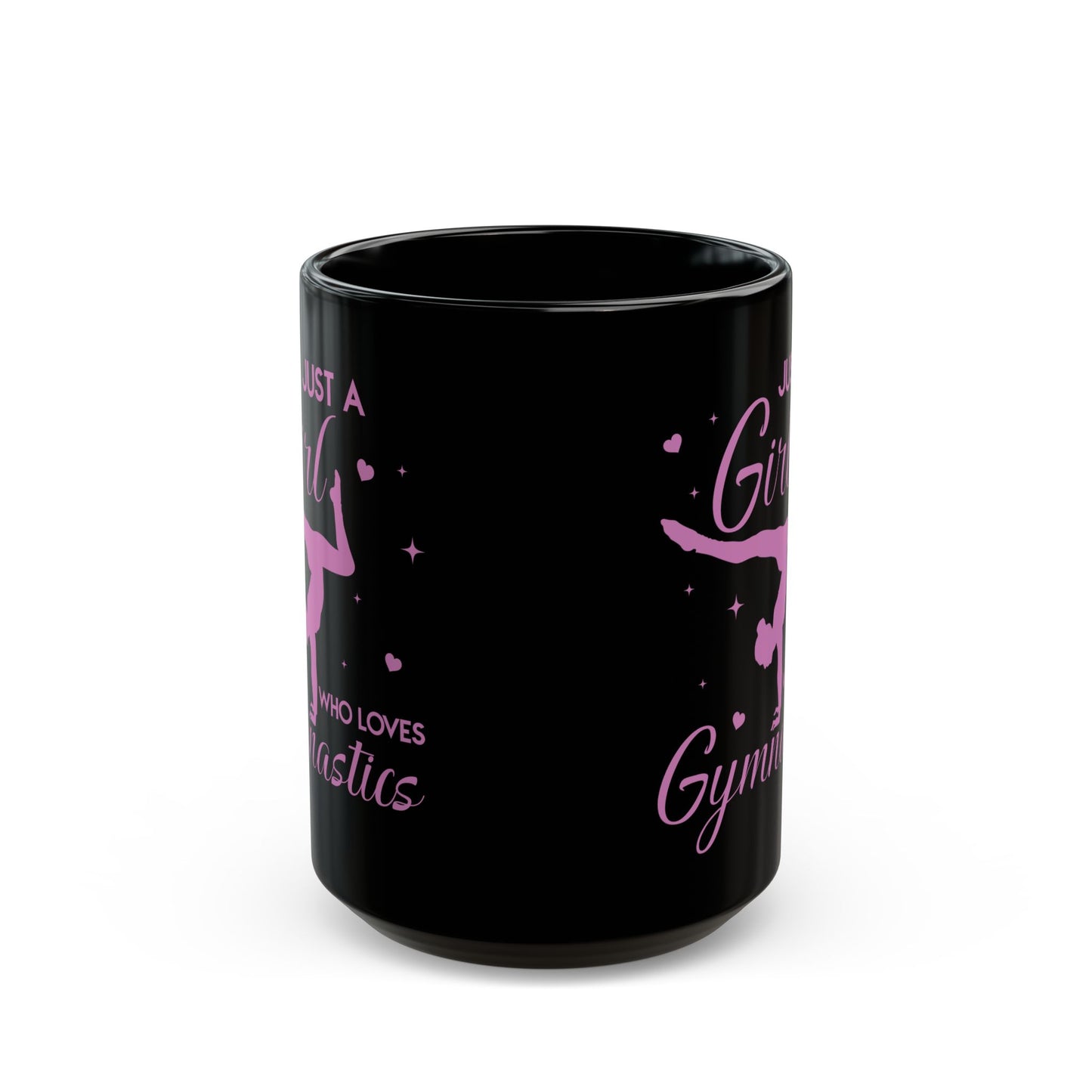 Just A Girl Who Loves Gymnastics Black Mug (11oz, 15oz)
