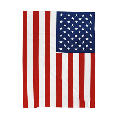 Patriotic American Flag Throw Blanket