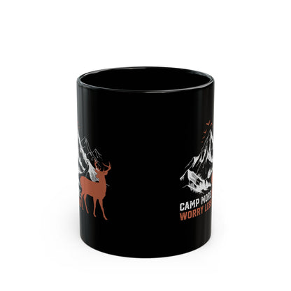 Camp More, Worry Less  Ceramic Mug, (11oz, 15oz)