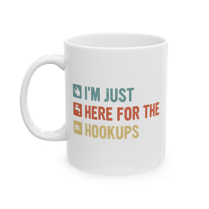 Camping Essentials  Ceramic Mug, (11oz, 15oz)