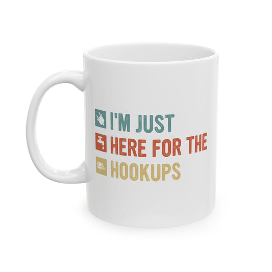 Camping Essentials  Ceramic Mug, (11oz, 15oz)