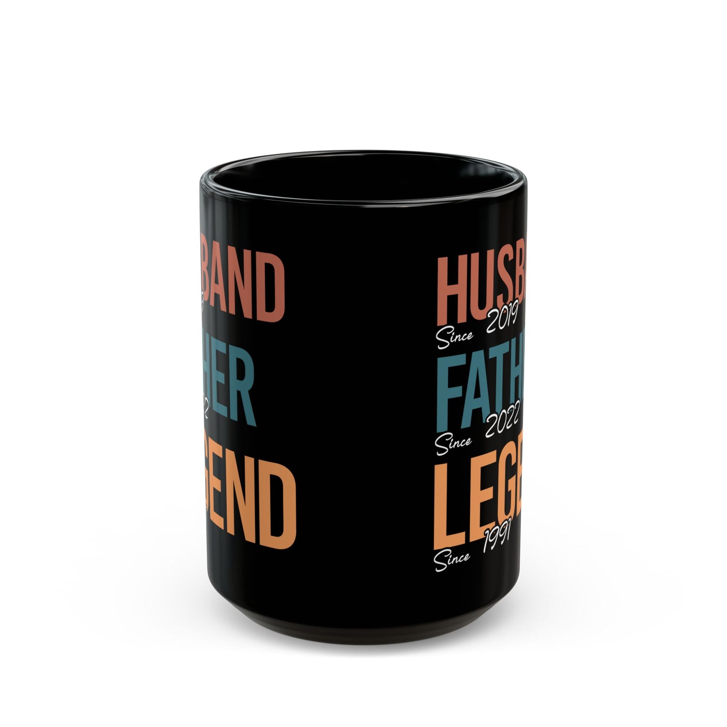 Husband Father Legend Black Mug (11oz, 15oz)