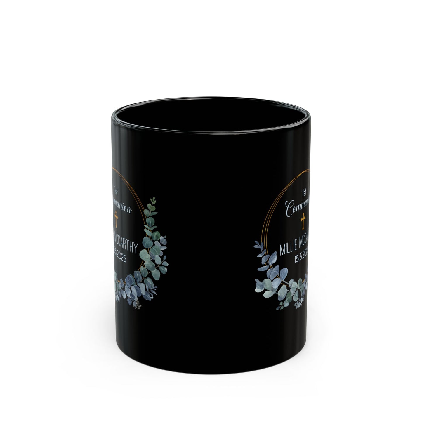 Millie's 1st Communion Mug – Black Personalized Gift 2025