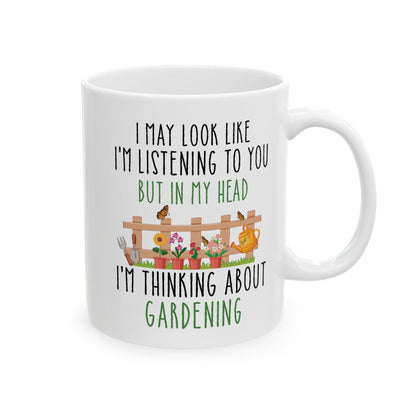Funny Gardening Mug – White Coffee Cup for Gardeners Cute Plant Lover Gift for Men & Women