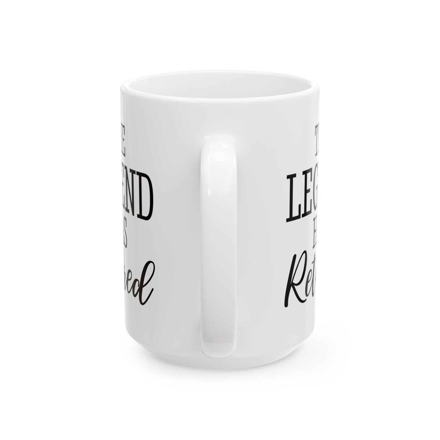 The Legend Has Retired White Mug – Ideal Gift for Retirees