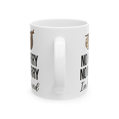 No Hurry No Worry Sloth Retirement Mug – Relaxed Retired Gift