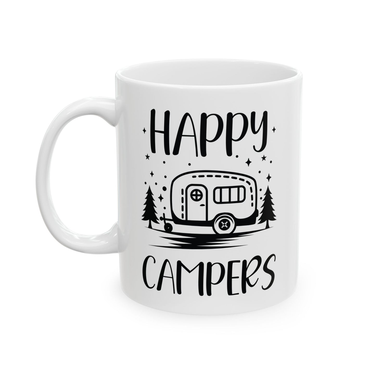 Happy Campers Ceramic Mug, (11oz, 15oz)