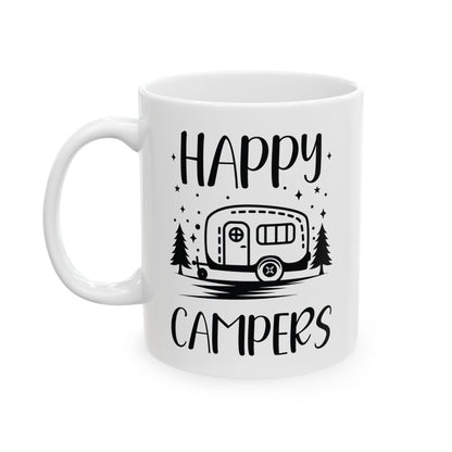Happy Campers Ceramic Mug, (11oz, 15oz)