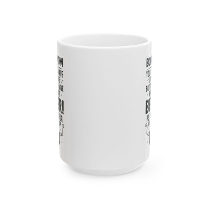 BONUS-MOM White Mug, (11oz, 15oz)