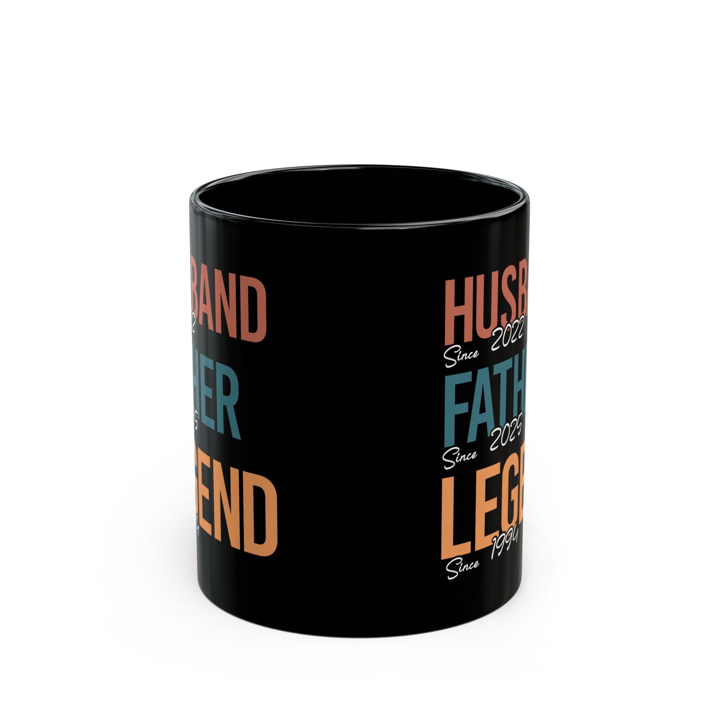 Husband Father Legend Black Mug (11oz, 15oz)