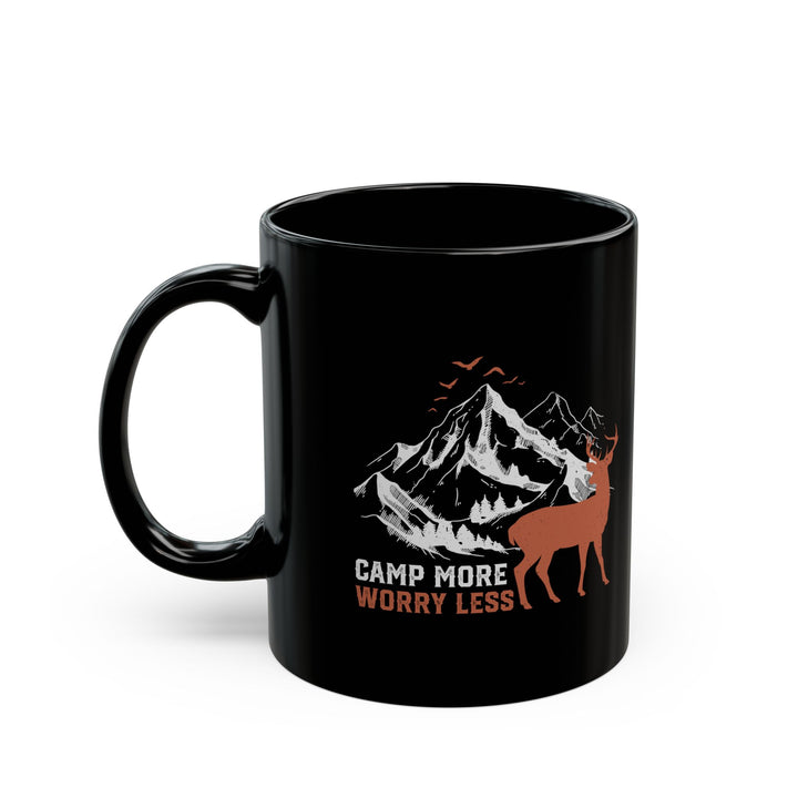 Camp More, Worry Less  Ceramic Mug, (11oz, 15oz)