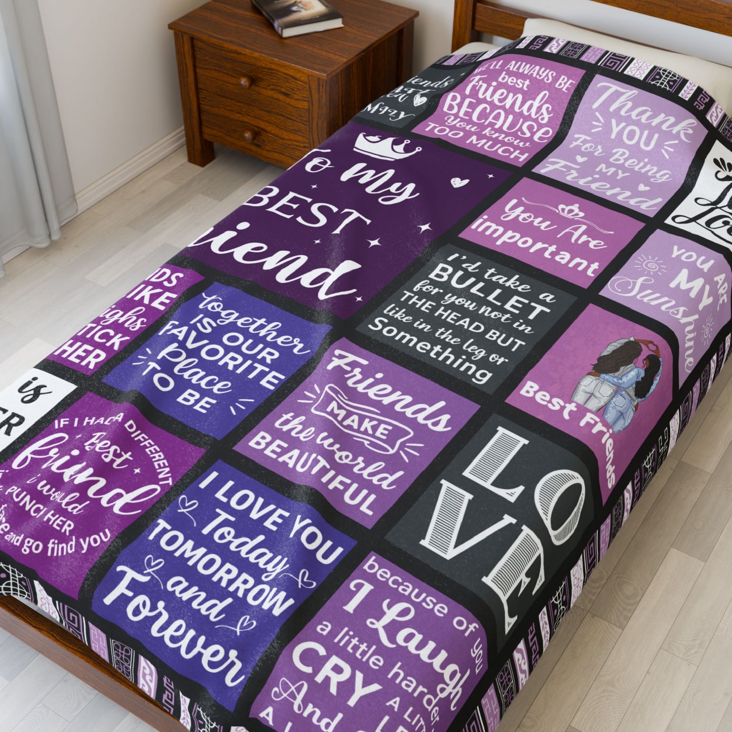 To My Best Friend Blanket