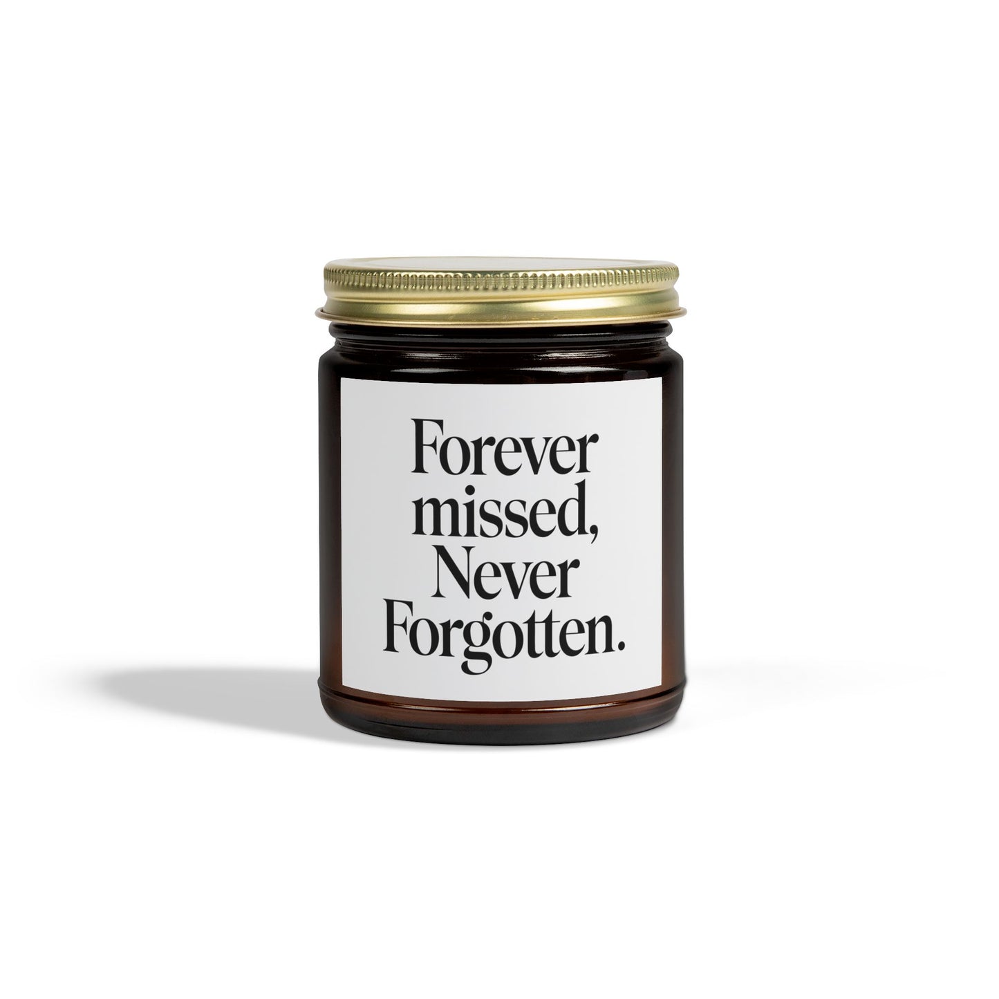 Forever Missed Never Forgotten Scented Candles, Coconut Apricot Wax (4oz, 9oz)
