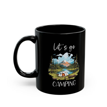Scenic Camping Adventure Shirt  Ceramic Mug, (11oz, 15oz)