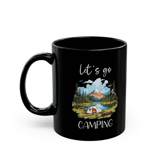 Scenic Camping Adventure Shirt  Ceramic Mug, (11oz, 15oz)
