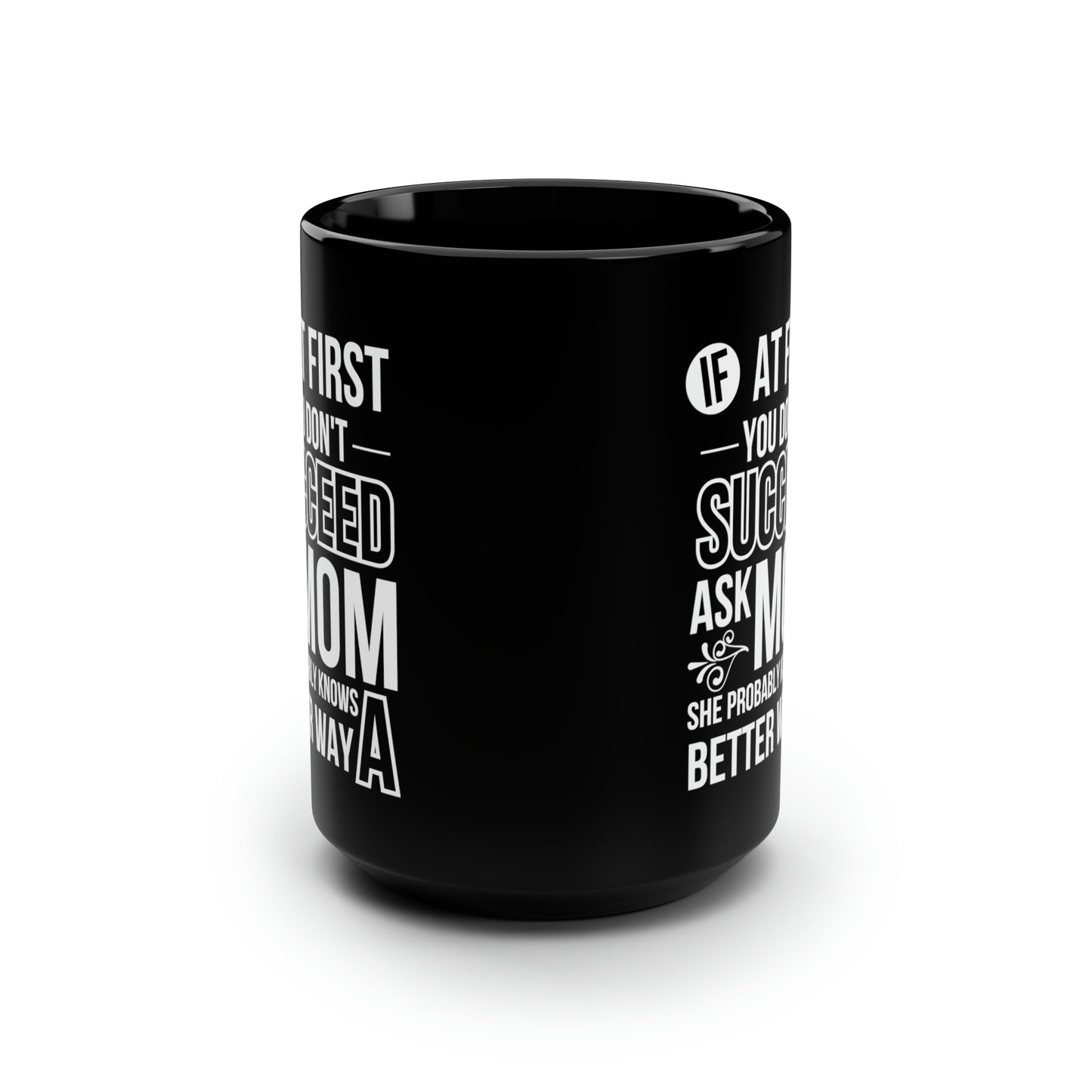 Black Mug, 15oz