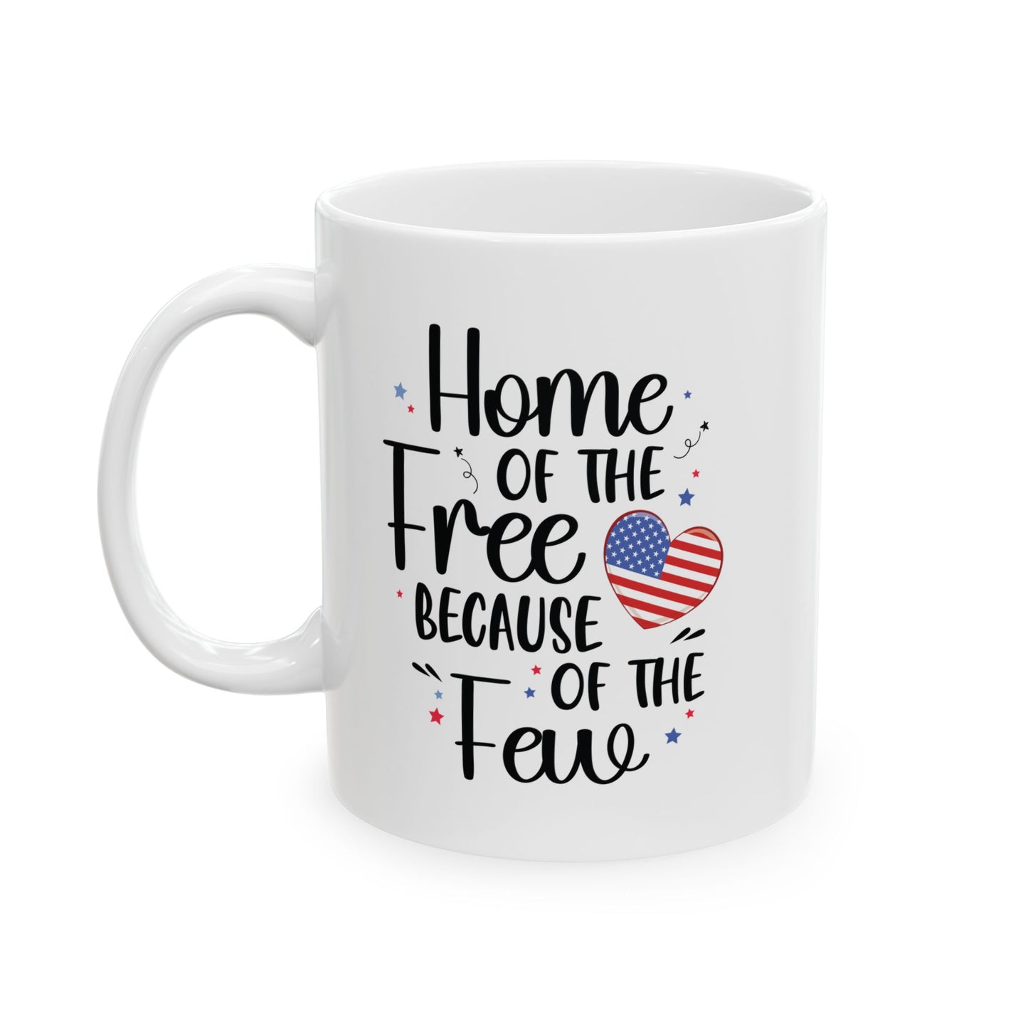 Fourth of July Mug – Support Our Troops American Pride Coffee Mug