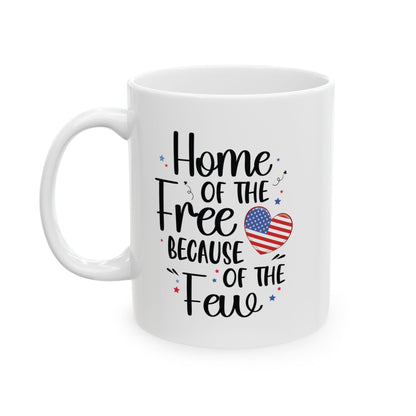 Fourth of July Mug – Support Our Troops American Pride Coffee Mug