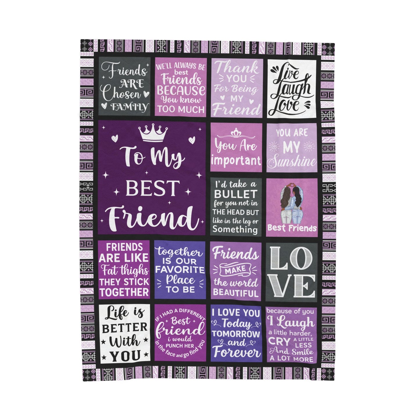 To My Best Friend Blanket