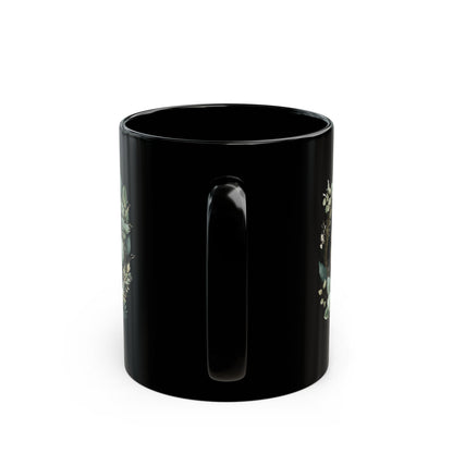 First Holy Communion Mug for Girl – Elegant Black Keepsake Cup