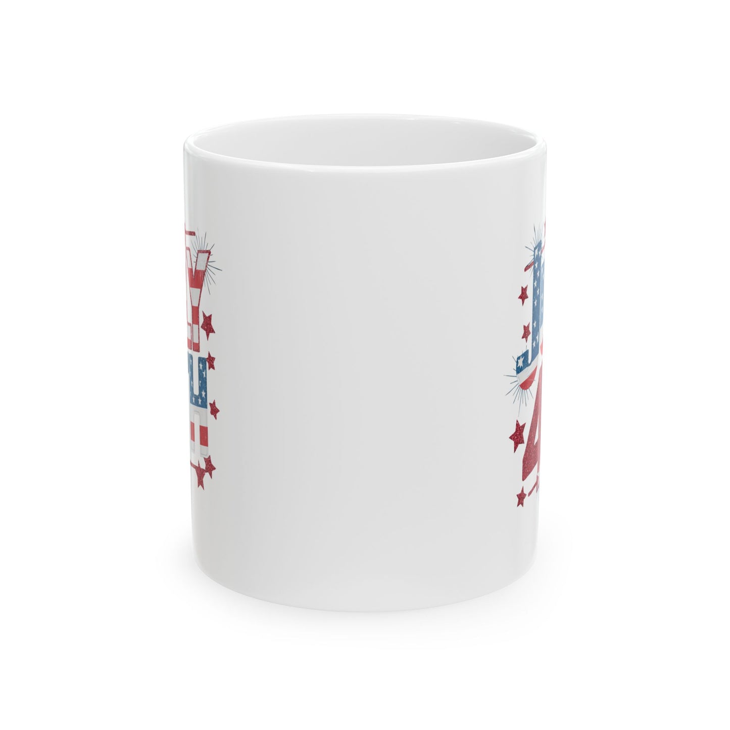 July 4th Patriotic Coffee Mug – American Flag USA Independence Gift