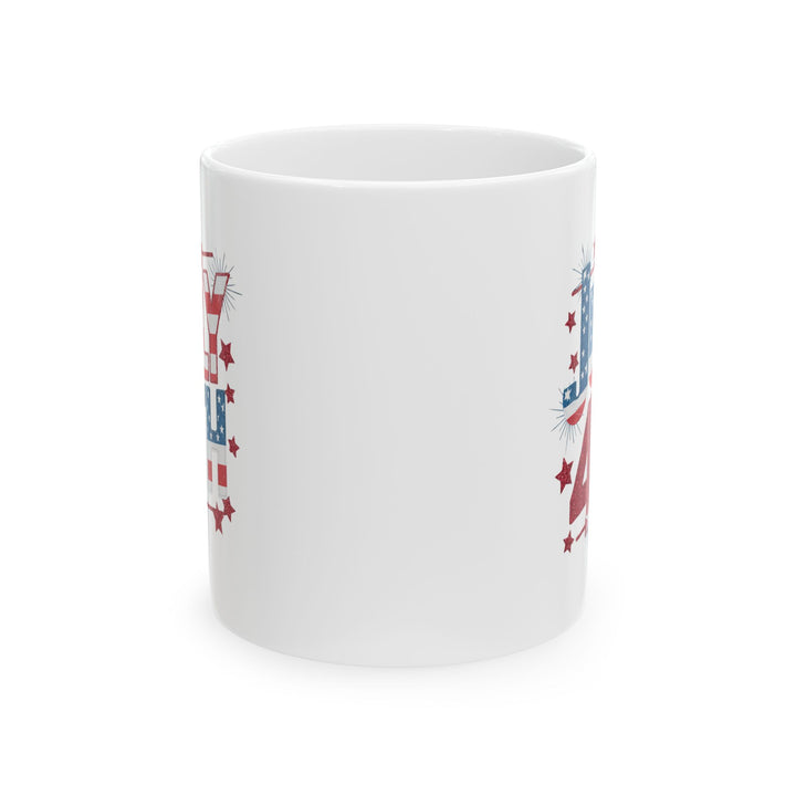 July 4th Patriotic Coffee Mug – American Flag USA Independence Gift